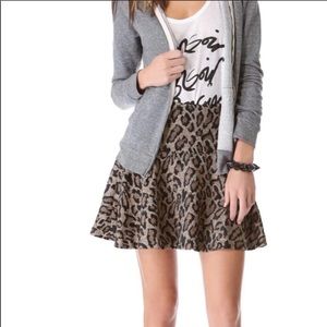 Free People cheetah pattern skirt